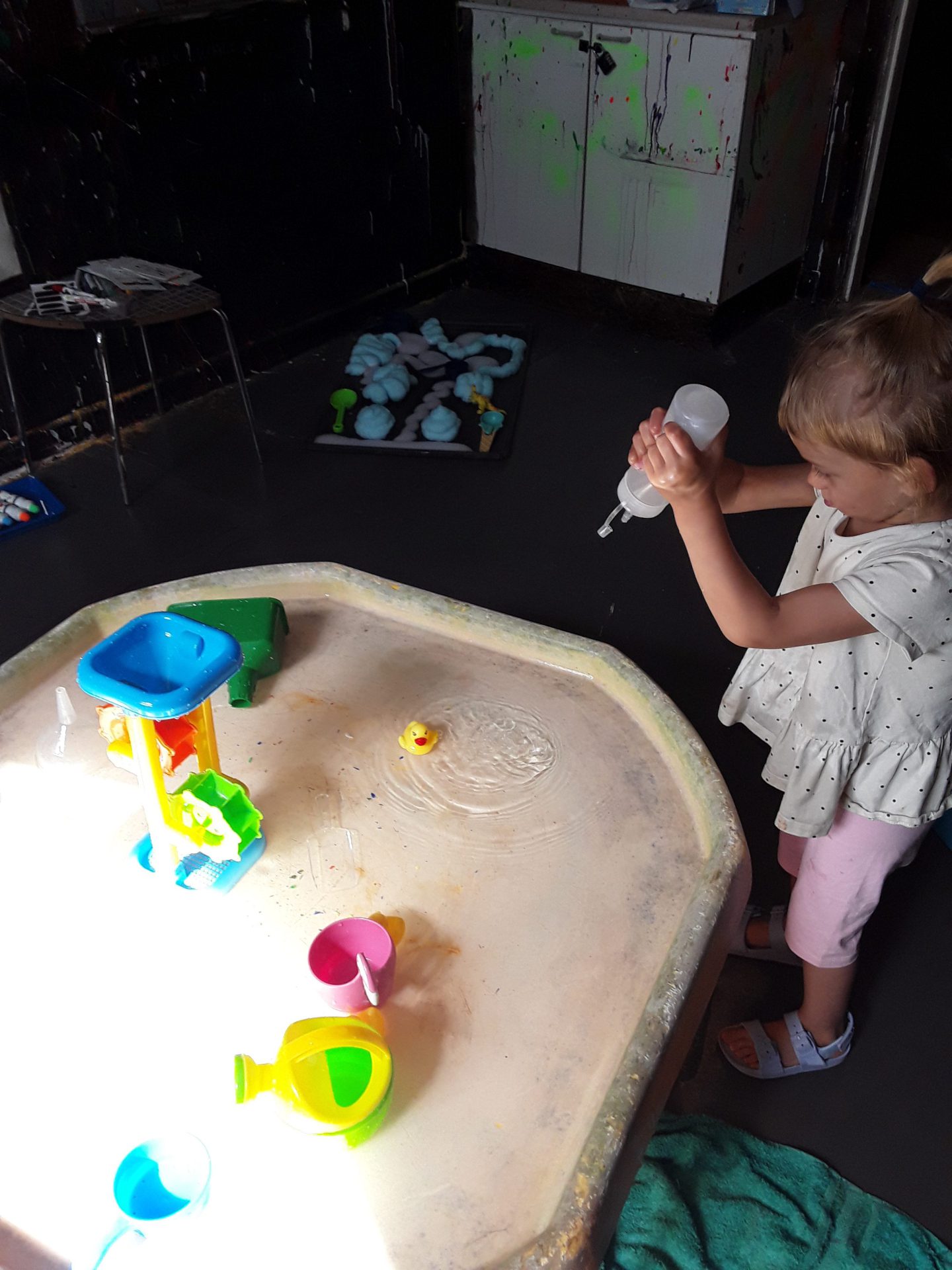 Messy Minis sensory play at The Bunker